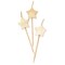 Unique Gold Star Pick Birthday Candles (Pack of 6) - Dazzling & Elegant Cake Topper, Perfect for Parties, Baking & Decorating